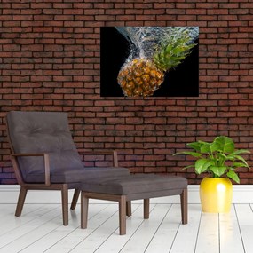 Obraz ananasa w wodzie (70x50 cm)