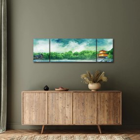 Obraz - Wymarzony krajobraz (170x50 cm)