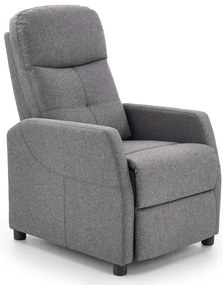 Popielaty rozkładany fotel wypoczynkowy C5-E08