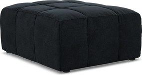 Pufa - z tkaniny welwetowej - królewski niebieski - ALOHA