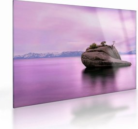 Obraz na szkle kamienia w morzu (70x50 cm)