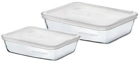Zestaw szklanych pojemników Pyrex, 2 szt., 1,5 l +2,6 l