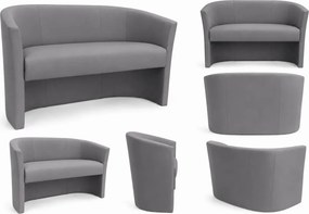 Sofa CLUB tapicerowana tkanina Eko-skóra : Kolor tkaniny - EKO-SKÓRA - 22D, Typ tkaniny - Eko-skóra