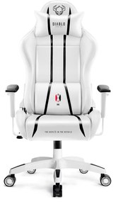 Fotel gamingowy Diablo X-One 2.0 Small: biało-czarny