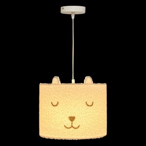 Lampa do pokoju dziecięcego sufitowa TOXEY, miś z uszkami, Ø 28 cm
