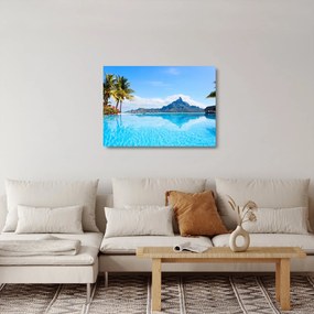 Obraz na szkle - Palmy i plaże (70x50 cm)