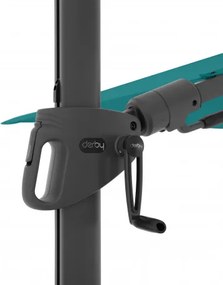 DERBY DX 280 x 280 cm - parasol ogrodowy z boczną nogą : Substancja Desen - 848