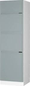Szafka na lodówkę jasnoniebiesko-szary 60x58.1x206.8 fame-line