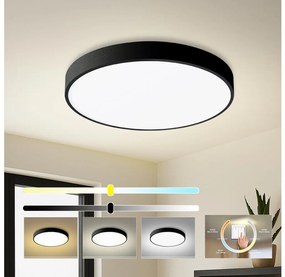 Brilagi - Oprawa sufitowa LED POOL LED/60W/230V 3000/4500/6000K śr. 60 cm czarna