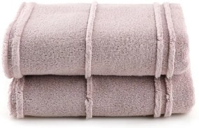 Różowe ręczniki frotte zestaw 2 szt. 50x90 cm Arden – Foutastic