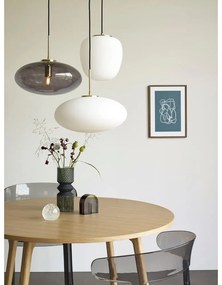Szara lampa wisząca ze ściemniaczem ze szklanym kloszem ø 40 cm Reflect – Hübsch
