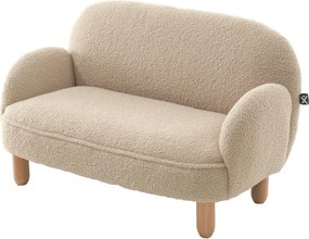 Beżowa sofa dla dzieci z materiału bouclé 89 cm Rocky – Vipack