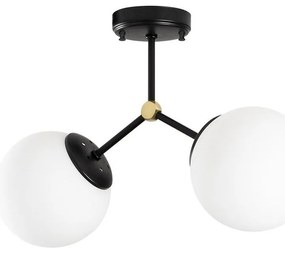 Czarno-biała lampa sufitowa Opviq lights Damar