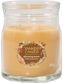 Yankee Candle Świeca zapachowa średnia SignatureGlistening Leaves, 368 g, M