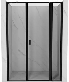 Mexen Mist drzwi prysznicowe uchylne prawe 125 cm, czarna ramka, czarne - 8A4-125-001-70-70-P
