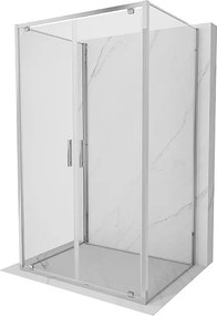 Mexen Exo-3S kabina prysznicowa 3-ścienna uchylna 120 x 100 cm, transparent, chrom - 8182-120-100-01-00-3S