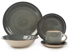 Banquet 30-częściowy zestaw jadalny Spiral Blue