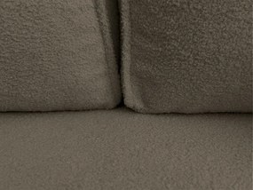 Rozkładana narożna sofa SMART BOUCLE 232x143 cm, szarobrązowa, uniwersalna
