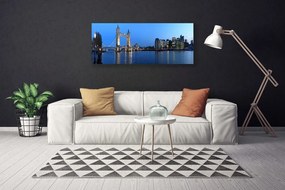 Zdjęcie na płótnie Podświetlony Most Miejski