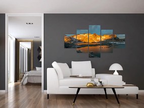 Obraz krajobrazu wysokogórskiego (125x70 cm)