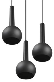 Czarna lampa wisząca ø 52 cm Ciliana – CINQUE