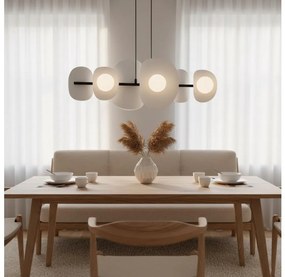 Żyrandol na przewodzie ELEMENTI 6xG9/8W/230V szary