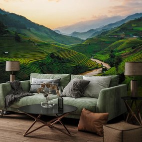 Fototapeta - Pole ryżowe Mu Cang Chai (196x136 cm)