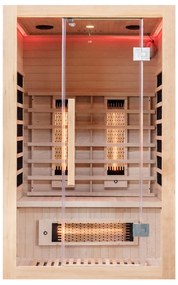Sauna wewnętrzna niskotemperaturowa infrared na podczerwień 2 - 3 osobowa 120 x 105 CM