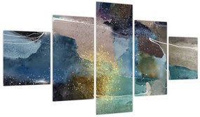 Obraz - Akwarelowa abstrakcja (125x70 cm)