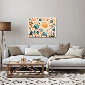 Obraz na szkle - Kawałki z kosmosu (70x50 cm)