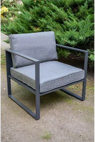 Fotel ogrodowy Marinel – luksusowy fotel wypoczynkowy z aluminium z poduszkami outdoorowym