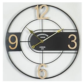 Zegar ścienny 1xAA śr. 60 cm czarny