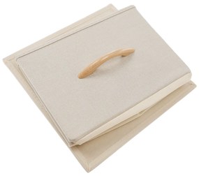 Komoda z szufladami z tkaniny HAZEL TYP 4, brązowy, S