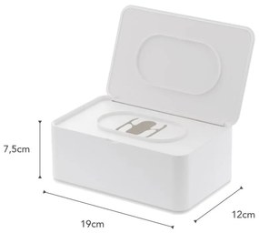 Biały pojemnik na chusteczki nawilżane YAMAZAKI Smart