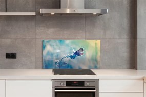 Panel Kuchenny Szklany Delikatność Barwnego Motyla