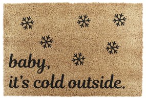 Wycieraczka ze świątecznym motywem z włókna kokosowego 40x60 cm Baby It's Cold Outside – Artsy Doormats