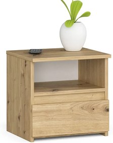 Stojąca szafka nocna z szufladą dąb artisan E5-E46