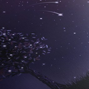Obraz - Noc uchwycona przez ilustrację (125x70 cm)