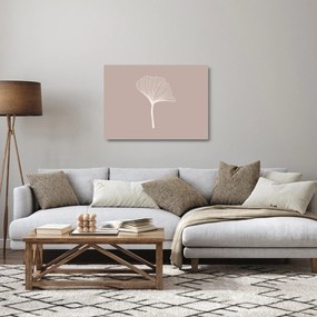 Obraz na szkle - Beżowe liście N⁰5 (70x50 cm)