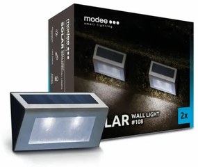 Modee solarna lampa ścienna LED ML-WS108, 2 szt.