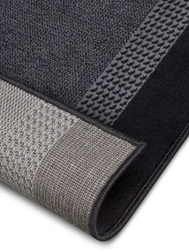 Dywan nowoczesny Basic czarno-szary 120 cm x 170 cm