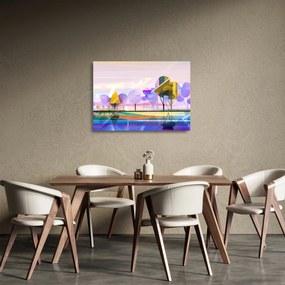 Obraz na szkle - Abstrakcja, krajobraz (70x50 cm)