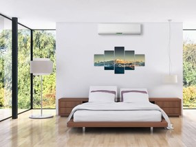 Obraz - szczyty górskie (125x70 cm)
