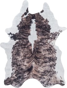 Ciemnobrązowa syntetyczna skóra na podłogę 100x135 cm Etosha – Ayyildiz Carpets