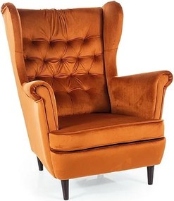 Elegancki pikowany fotel Harry Velvet Signal