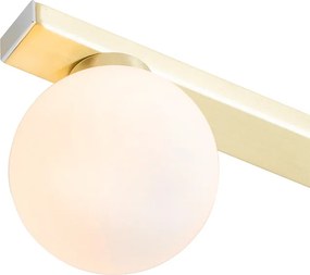 Nowoczesna lampa sufitowa mosiądz IP44 4-punktowa - Cederic