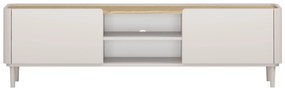 Szafka RTV Elivo 170 cm na nóżkach - kaszmir / dąb olejowany