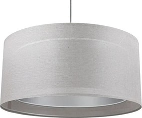 Lampa wisząca DUO LEN LIGHT 003-50 szara/srebrna