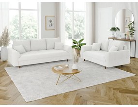 Biała sofa z materiału bouclé 210 cm Ariella – Ropez