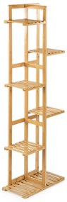 Stojak na rośliny G21 6 poziomów, bambusowy